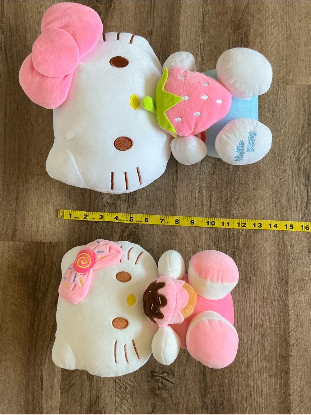 Hello Kitty Lot Friends Plush Stuffed Animals Keychain Luggage Tag Phone Holder - Picture 15 of 16